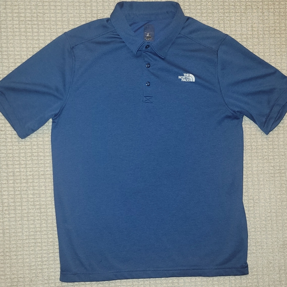 The North Face Blue Athletic Polo Shirt